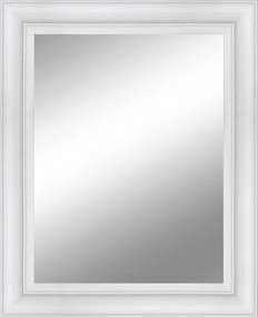 Specchio rettangolare in legno bianco 92 x 132 cm