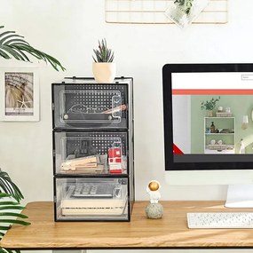 Scaffale modulare con scomparti BOXIFY nero