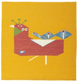Kilim Tappeto orientale 100x100 (Tacchino) Tessuto A Mano