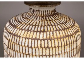 Lampada da tavolo beige con paralume in lino Russel - Dutchbone