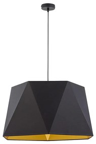 Lampadario su filo  IVO 1xE27/25W/230V nero/oro