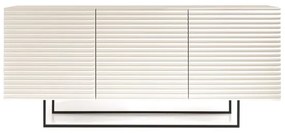 Madia 3 ante in legno 180 cm Bianco - ARISA piedini sagomati