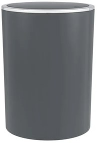 WENKO 25146100 - Cestino INCA 18,5x25,5 cm antracite/cromo lucido