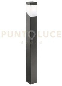 Ges611- paletto grigio antracite 1 luce attacco e27 ip44 alluminio ...