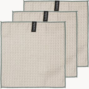 Set di 3 strofinacci da cucina in microfibra waffle Mega