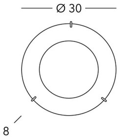 Kolarz A1306.11.5 - Plafoniera MOON 1xE27/60W/230V