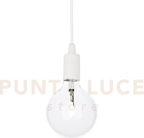 Edison sospensione in metallo e cavo in tessuto 1 luce attacco e27 ...