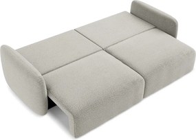 Divano grigio chiaro allungabile/con contenitore 238 cm Kalena – Makamii