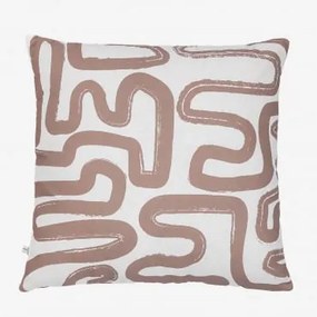 Federa per cuscino quadrata in cotone (60x60 cm) Zambey Style Bianco - Sklum
