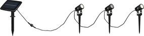 Illuminazione esterna LED con alimentazione a pannelli solari con picchetto Obidos – Trio