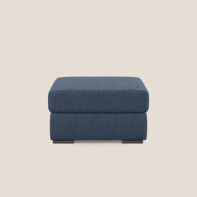 Sun pouf apribile contenitore in tessuto impermeabile morbido intreccio T06 blu