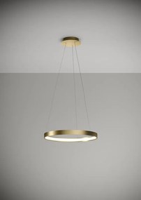 ANELLO Sforzin illuminazione Sospensione Ø55cm Oro Dimmer 3000K