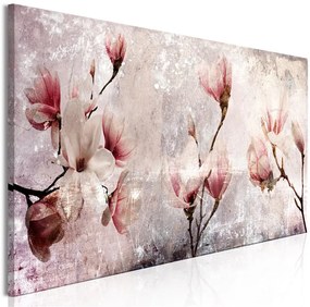 Quadro Magnolia Charm (1 Part) Narrow  Colore Rosa, Dimensioni e Misure 150x50