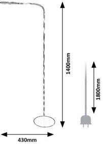 Rabalux 74010 - LED Dimmerabile touch lampada con piedistallo ADELMO LED/10W/230V grigio