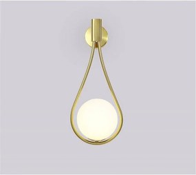 LAMPADA DA PARETE VETRO PALLA GOLD APP603-1W
