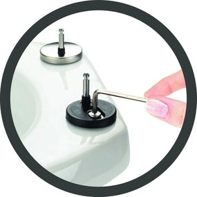 Sedile WC con chiusura Easy-Close (automatica) 37 x 44,5 cm Ostuni – Wenko