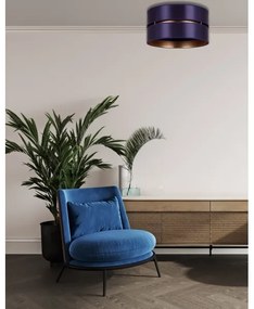 Duolla - Plafoniera DUO 1xE27/15W/230V diametro 40 cm blu/oro