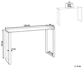 Tavolino consolle vetro temperato trasparente 120 x 40 cm TILON Beliani
