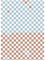 Rebel Walls Carta da parati panoramica Pixels - Orange & Blue