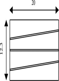 Searchlight 86410BK - Applique LED SECTION LED/18W/230V nero