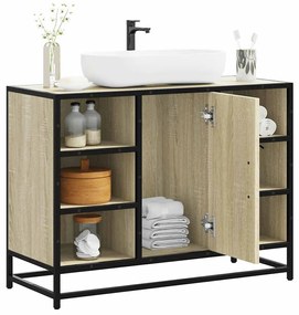 Mobile Lavabo Bagno Rovere Sonoma 60x30x60 Cm Legno Multistrato /