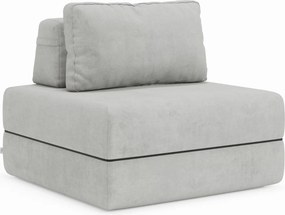 Rift poltrona letto con materasso alto 24 cm e memory foam - schienale mobile e tessuto smacchiabile T31