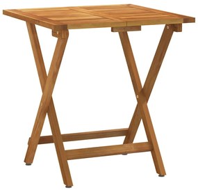 Set da bistrò pieghevole 3pz con cuscini legno massello acacia