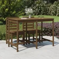 Tavolo da Giardino Miele 159,5x82,5x110cm Legno Massello Pino 824098