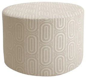 Pouf per interni Ezra beige x 60 x H 42 cm