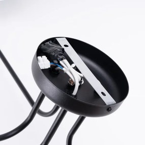 Sollux SL.1446 - Lampadario a plafone VECTOR 4xE27/15W/230V nero