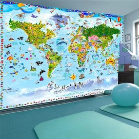 Fotomurale World Map for Kids