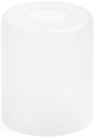 Vetro di ricambio per lampadario E27 diametro 10 cm bianco