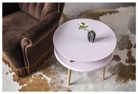 Tavolino rosa UFO, Ø 57 cm Ufo - Ragaba