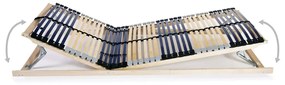 Reti a doghe 2 pz 7 zone con 42 doghe in legno 80x200 cm