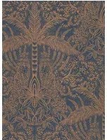 Clarke & Clarke Carta da parati Leopardo - Copper/ Midnight