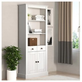 Libreria in legno di pino bianco 181x31 cm Mille - Støraa