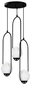 Apparecchio a sospensione nero , altezza 146 cm Arch - Squid Lighting