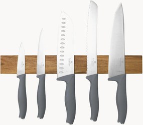 Set di coltelli da cucina con supporto magnetico in legno di acacia Aspen, set da 6