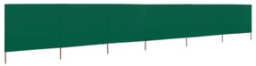 Paravento a 6 Pannelli in Tessuto 800x120 cm Verde