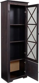 Vetrina in legno di pino marrone scuro 180x35 cm Lisa - Støraa