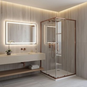 Cabina doccia Rea City 90x90 Brush Copper