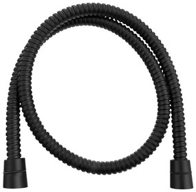 Tubo doccia in acciaio inox nero opaco Powerflex - Sapho