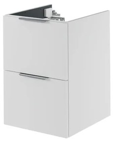 Mobile da bagno sotto lavabo Neo bianco laccato L 45 x H 64 x P 48 cm 2 cassetti, lavabo non incluso