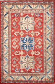 Kazak Tappeto 380x250 Rosso (Pakistan) Annodato A Mano