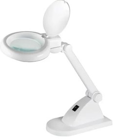 Lampada da tavolo a LED con lente d'ingrandimento LED/6W/230V bianca