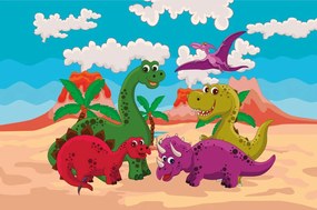 Carta da parati – Mondo dei dinosauri