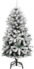 Albero Natale Incernierato con 150 LED e Palline 120 cm