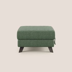 Moon Pouf contenitore e piedini alti in tessuto morbido ad intreccio soft-touch impermeabile T06