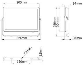 Philips - Proiettore LED da esterno PROJECTLINE LED/100W/230V IP65 3000K