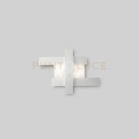Doha p/p - applique colore bianco in alluminio e metacrilato a led ...
